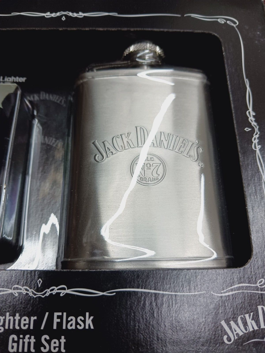 Zippo 24652 Jack Daniel's Lighter & Flask Gift Set High Polish