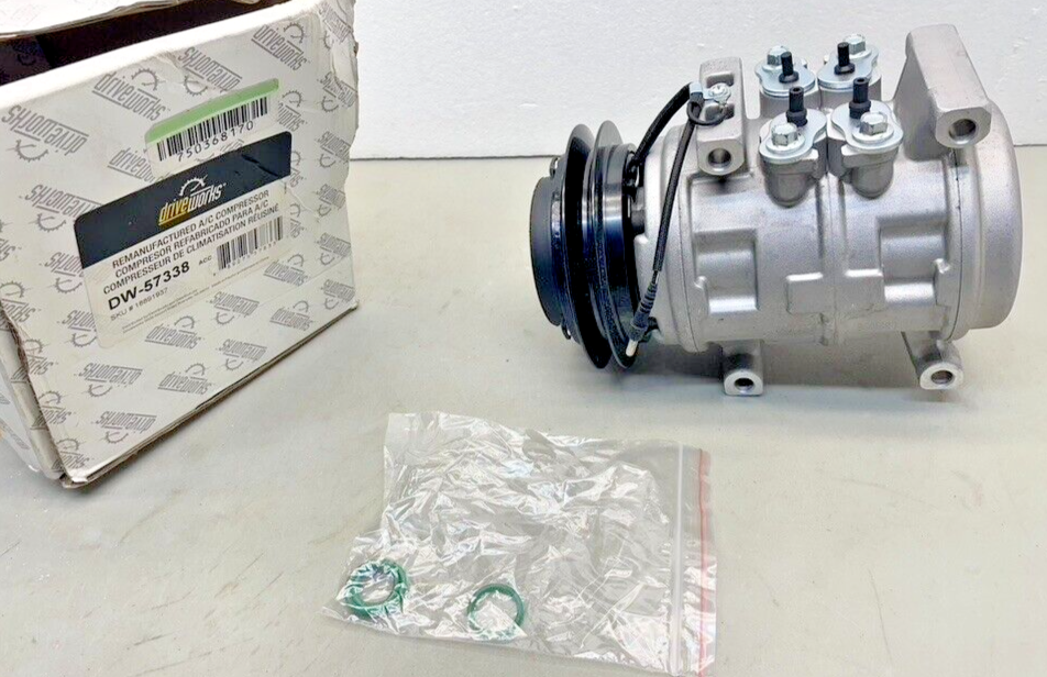 DW57338 Driveworks brand A/C Compressor REMAN xref. 4 Seasons 57338