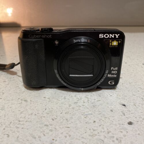 SONY DSC-HX20V Cyber-Shot Digital Camera -Black -Made In Japan w/genuine Battery - Picture 2 of 12