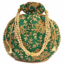 Handmade Rare Women's Potli Handbag For Party Wedding Traditional Style