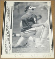 8/14/1991 Wire Press Photo Jim McMahon Philadelphia Eagles Training Camp