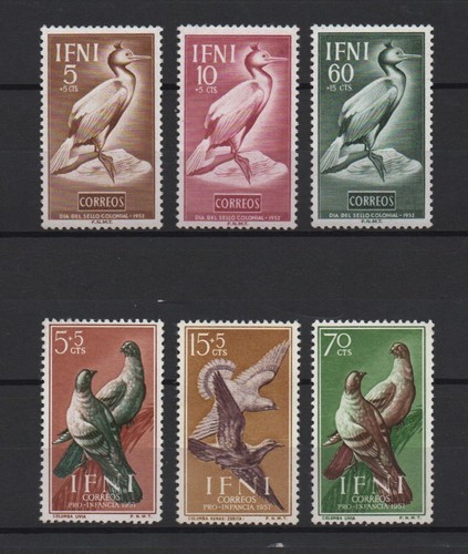 Ifni : Lot Vögel postfrisch