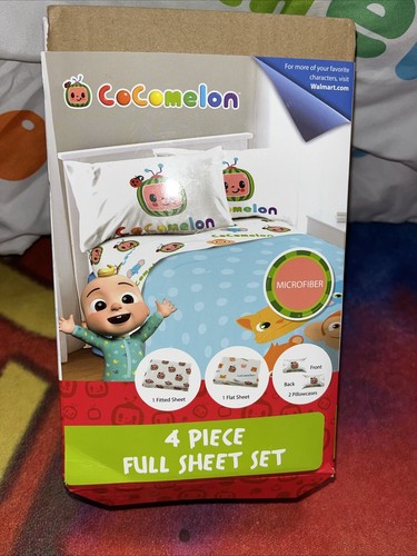 Juego de Sábanas Cocomelon Tamaño Completo Microfibra Incluye Ajustable Plano y 2 Fundas de Almohada - Imagen 2 de 8