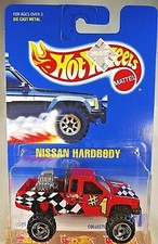 1991 Hot Wheels Blue/White Card #131 NISSAN HARDBODY Red Variant w/ORRZR Spokes