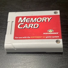 Performance Memory Card Memory Card Plus for Nintendo 64 N64 Video Game System