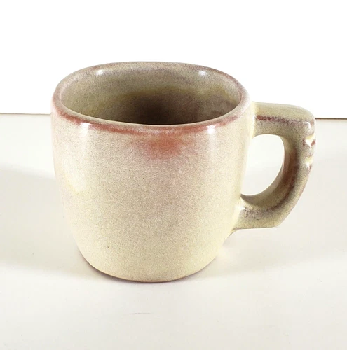 Vintage Frankoma Pottery Plainsman Desert Gold Mug 3 1/8in 5C #3