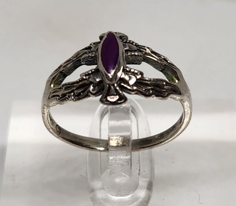Silver Cloud Sterling Silver Sugilite Ring – Size… - image 8