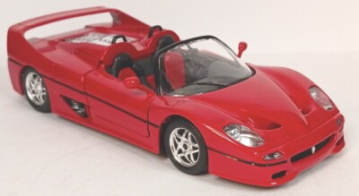 Bburago Ferrari Ｆ50 RARE VINTAGE BBURAGO FERRARI F50 1995 BLACK CABRIO 1:24