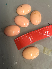 antique mosaic glass tiles cabachon craft vintage jewelry lot vintage pink 25