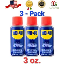 WD-40 3 oz. Multi-Use Product | Multi-Purpose Lubricant Spray, Handy Can 3 Pack