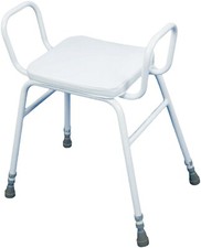 Aidapt Malling Perching Stool With Arms and Padded Seat -Height Adjustable VG834