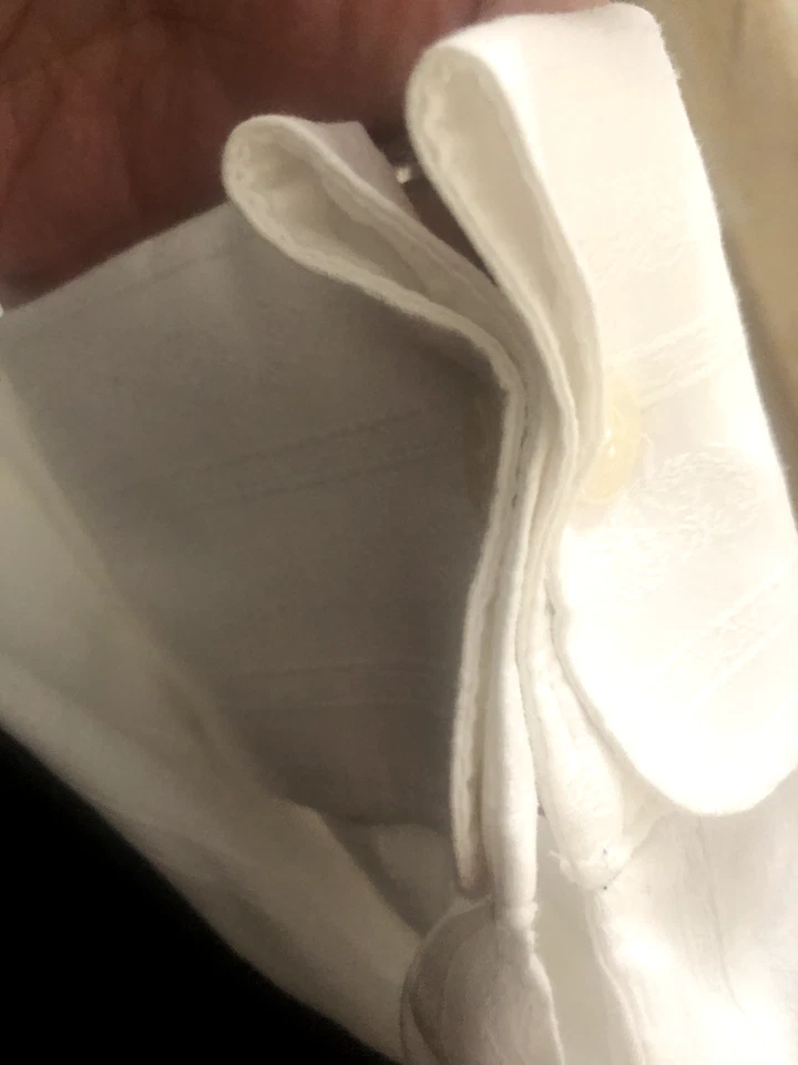 Nuevo ML MATERIAL LONDRES L 16 32/33 Blanco CAMISA DE VESTIR BOTÓN Puños Franceses Foto 4 de 4