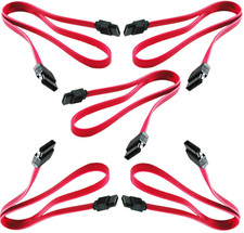 PTC 7 Pin SATA to SATA Serial ATA Data Cable for Hard Drive HDD 20 Inch 5 Pack