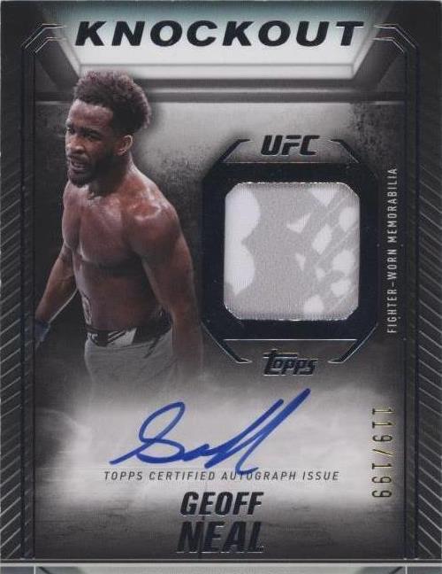 2024 Topps UFC Knockout - Geoff Neal #KAR-GNL - 1 of 1