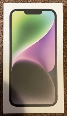 Apple iPhone 14 Midnight 128 GB Original Genuine Empty Box w 