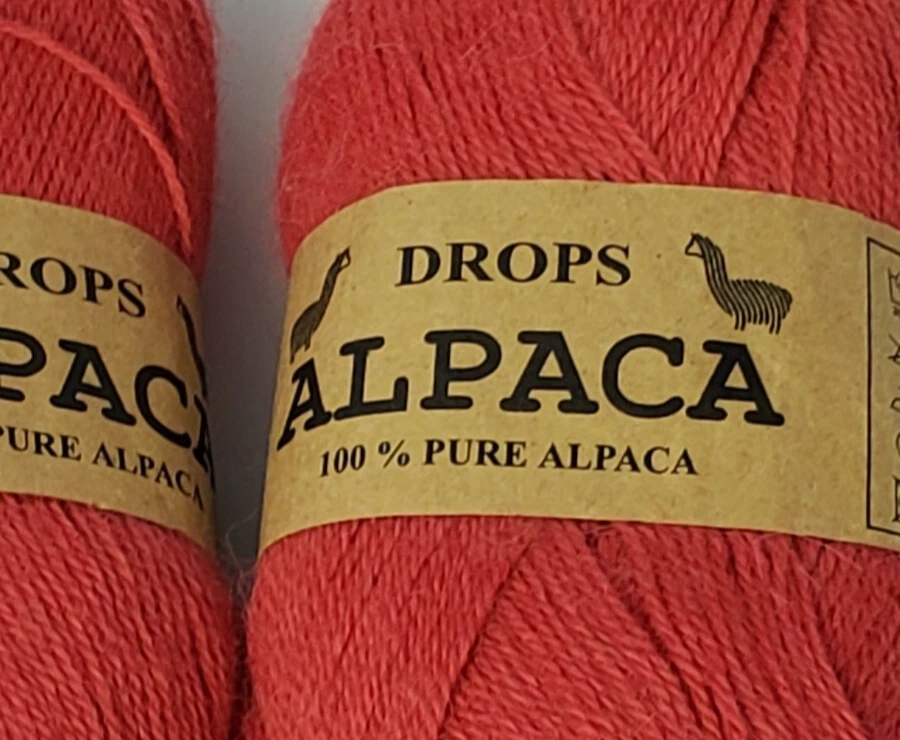 Fio de alpaca 2 gotas design 100% puro cor 2922 rosa novo tricô - Imagem 2 de 4