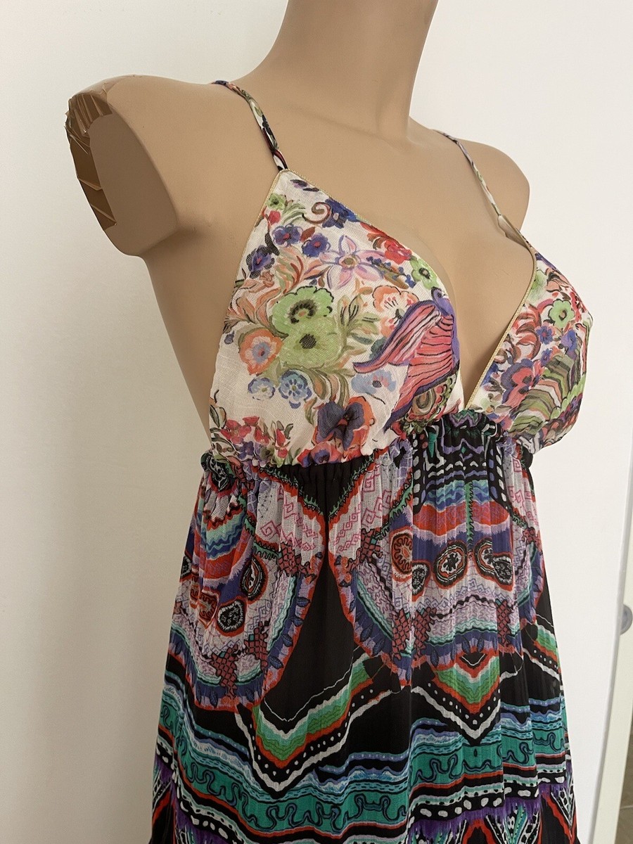 Roberto Cavalli Resort 2017 Cotton Silk Maxi Dress Boho Gipsy