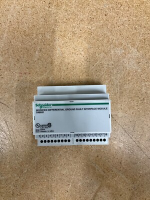 SCHNEIDER ELECTRIC S48891 MODIFIED DIFFERENTIAL GROUND FAULT INTERFACE MODULE