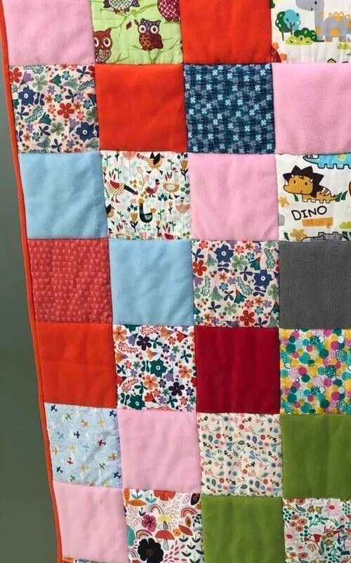 Made from a combination of wool and cotton. Children's, baby blanket, handmade - Image 4 of 4