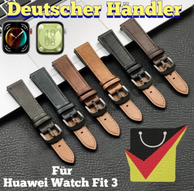 Vintage Leder Armband für Huawei Watch Fit 3 Uhr Sport strap smart band tracker