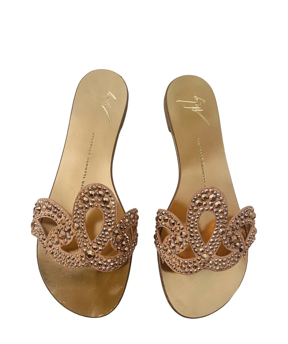 Giuseppe zanotti rose gold hotsell heels