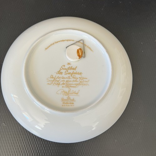 Sinbad the Seafarer Wandteller III Rosenthal Bjorn Wiinblad 6 1/2" Plate B701 - Picture 4 of 5