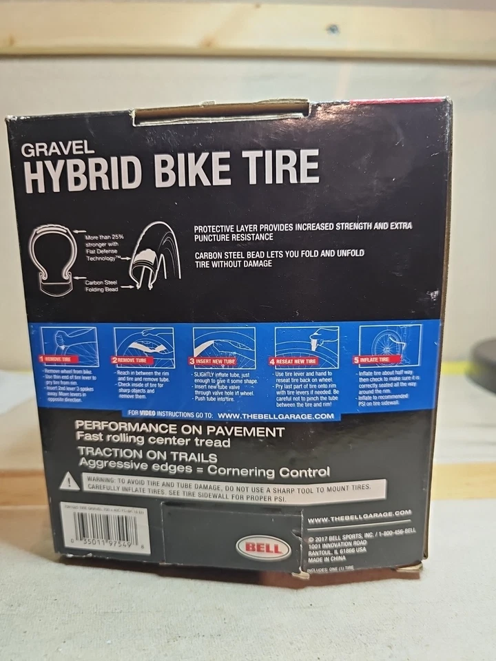 BELL BICICLETA HÍBRIDA REFLEXIVA PNEU DE DEFESA PLANA 700 X 40C - Imagem 3 de 4