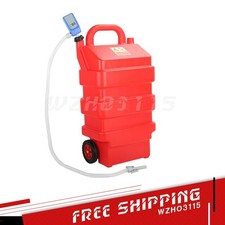 16 Gallon Portable Fuel Caddy Tank Automatic Fuel Transfer Pump Gasoline Diesel