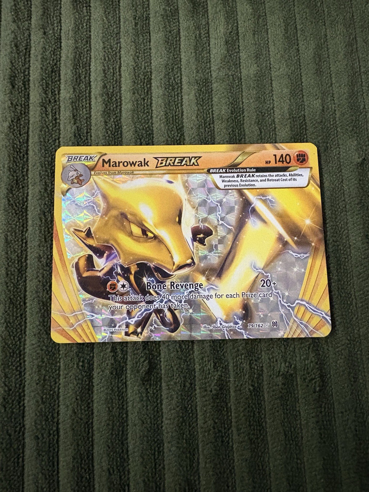 Pokémon TCG Marowak-BREAK Breakthrough Card 79/162 Regular Rare