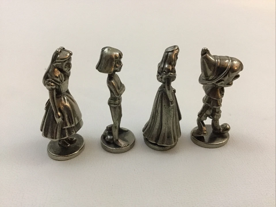 Monopoly Edición Disney Juego Piezas de Repuesto Movers Fichas 2001 Lote De 4 Foto 4 de 4