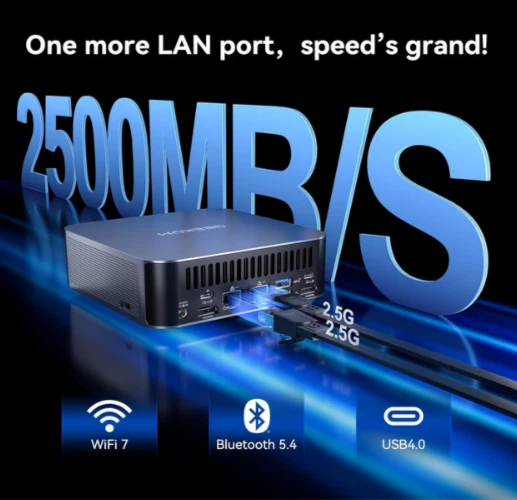 Geekom GT1 Mega Intel Core 9 185H 2.5G Dual LAN Real Time AR 32GB DDR5 + 2TB SSD - Bild 3 von 4