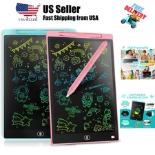 2 Pack] LCD Writing Tablet 8.5-Inch Colorful Doodle Board, Toddler Learning E...