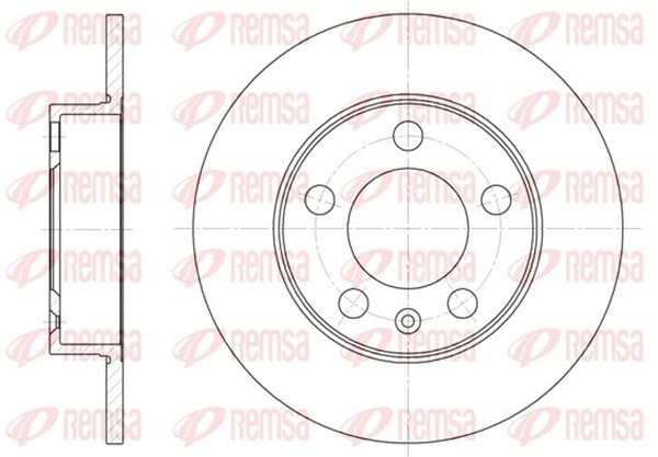 2X Remsa Bremsscheibe 6547.00 FüR Seat VW Skoda Audi Golf A3 8L1 1J1 1J2 232Mm 5-image