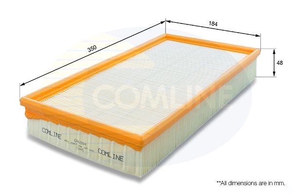 Air Filter 350 mm Length Fits Volvo 850 C70 S70 V70 XC70 COMLINE EAF094