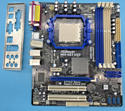 ASRock N68-GE3 UCC REV:G/A 1.01 DDR3 - mATX - Sockel AM3 - mit I/O Shield #MX104