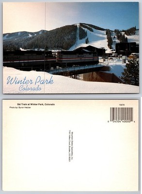 Continental Winter Park Colorado Ski Train Postcard