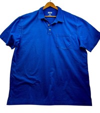 Duluth Trading Polo Shirt Mens 2XL Cobalt Blue Longtail Elevated Casual Classic