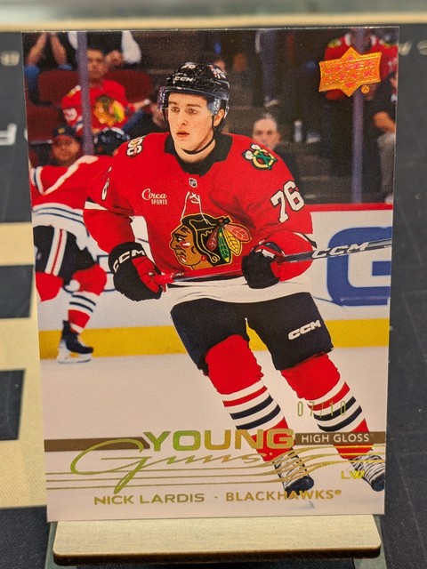 2025-26 Upper Deck Young Guns Nick Lardis RC /10 High Gloss Gold #731