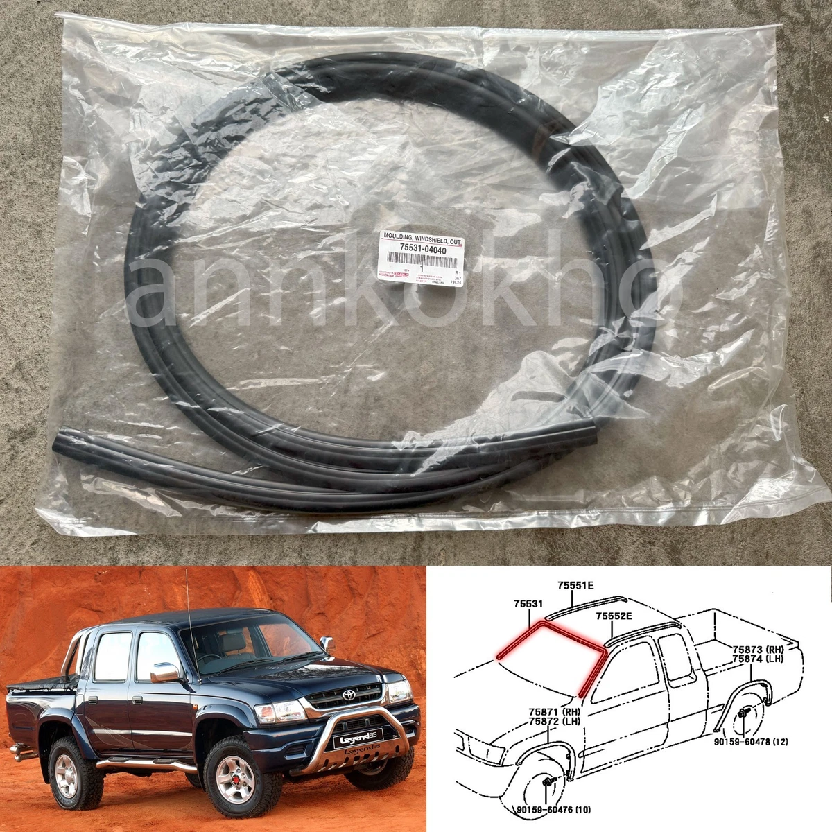 25+ Toyota Glass & Window Parts for Toyota Hilux for sale