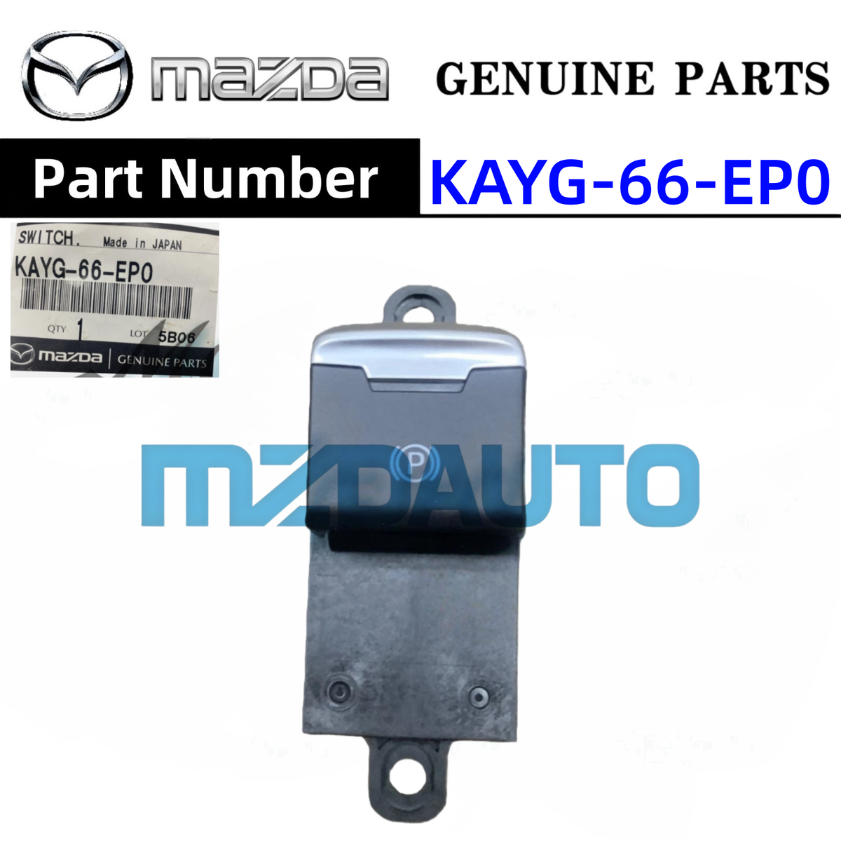 Genuine Mazda Switch.Epb KAYG-66-EP0 for sale online | eBay