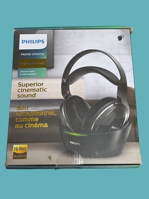   Philips SHD8850 Kabellose TV-Kopfhörer Hi-Res Audio Dockingstation