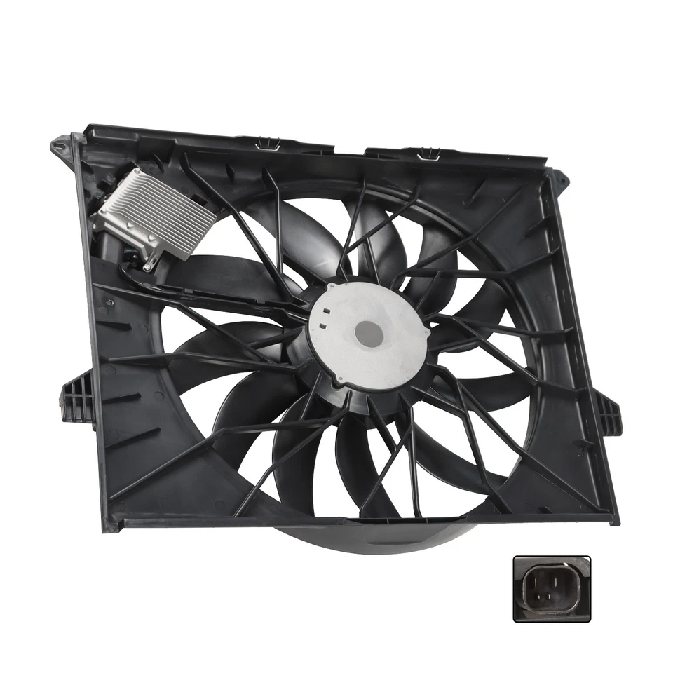 Radiator Cooling Fan Assembly 1645000093 for Mercedes Benz X164 W251 ML550 ML350 Foto 2 de 4