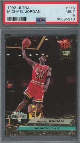 Michael Jordan 1992 Fleer Ultra #216 - PSA 9 - MINT - GOAT