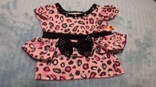 💖🐻 Build A Bear Rare Vintage Animal Print Dress Tunika - Fab Condition 24FEB
