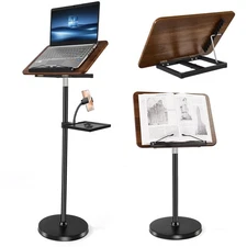 2 in 1 Book Stand with Removable Tray and Phone Holder,Music Stand for Music ...