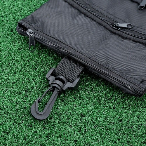 Canvas Golf Ball Bag Pouch Multi Pocket Strong Storage Bag Golf Sport Accessory - Picture 9 of 12