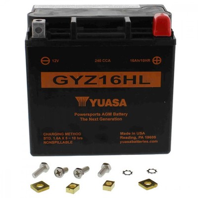 YUASA Batterie GYZ16HL für Harley Davidson XL 1200 X Sportster Forty Eight ABS 1