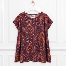 Show Me Your Mumu $128 XS Faith Paisley Boho Oversized Flowy Festival Tunic Top