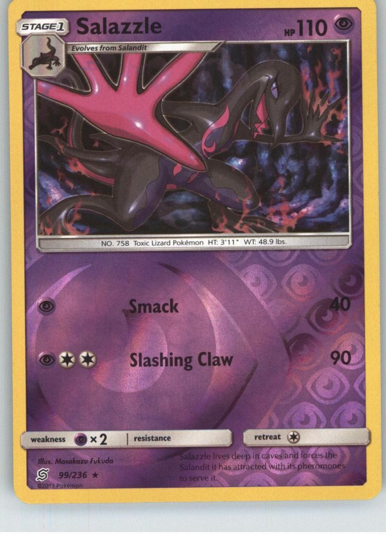 Salazzle (99) SM - Unified Minds [99/236] Rare Reverse Holofoil NM Pokemon