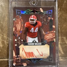 Travon Walker Wild Card 5 Card Draw 1/2 Auto Georgia Jaguars